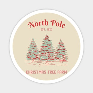 North Pole Christmas Tree Farm Magnet